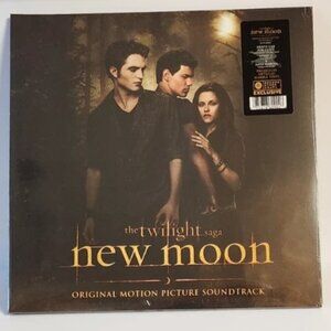 Twilight New Moon Soundtrack Vinyl Records 2 LP Set 2009 Gold Color 12" New